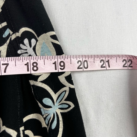Hanna Andersson Skirt Womens Small Black Floral Flowy Casual Pull on Stretch - Picture 10 of 12